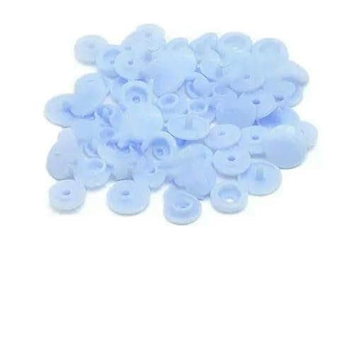 200 Sets Druckknöpfe T5 Rundknopf für Kleidung Druckknöpfe DIY Kinderwindeln Lätzchen-B20-400 Sets von AYHTUD