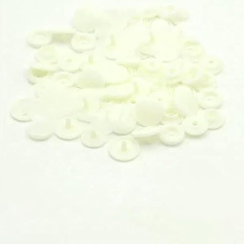 200 Sets Druckknöpfe T5 Rundknopf für Kleidung Druckknöpfe DIY Kinderwindeln Lätzchen-B22-400 Sets von AYHTUD