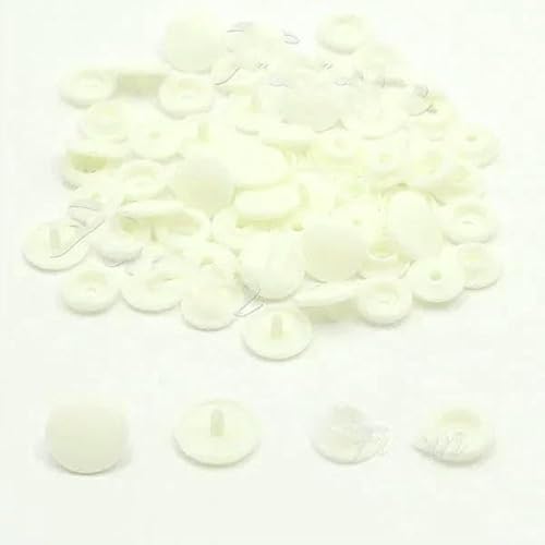 200 Sets Druckknöpfe T5 Rundknopf für Kleidung Druckknöpfe DIY Kinderwindeln Lätzchen-B22-600 Sets von AYHTUD