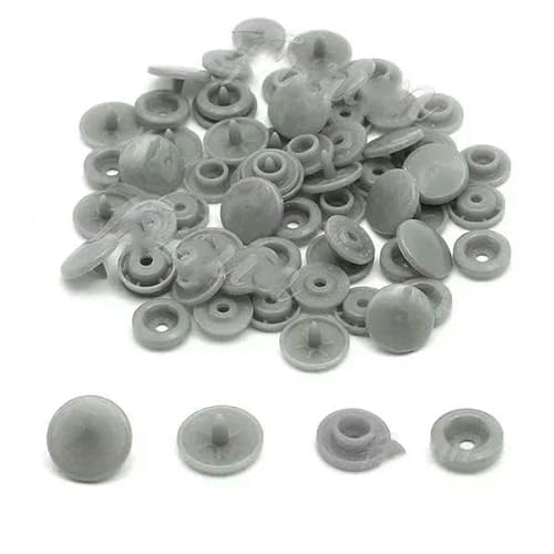 200 Sets Druckknöpfe T5 Rundknopf für Kleidung Druckknöpfe DIY Kinderwindeln Lätzchen-B24-600 Sets von AYHTUD