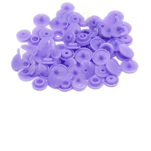 200 Sets Druckknöpfe T5 Rundknopf für Kleidung Druckknöpfe DIY Kinderwindeln Lätzchen-B28-400 Sets von AYHTUD