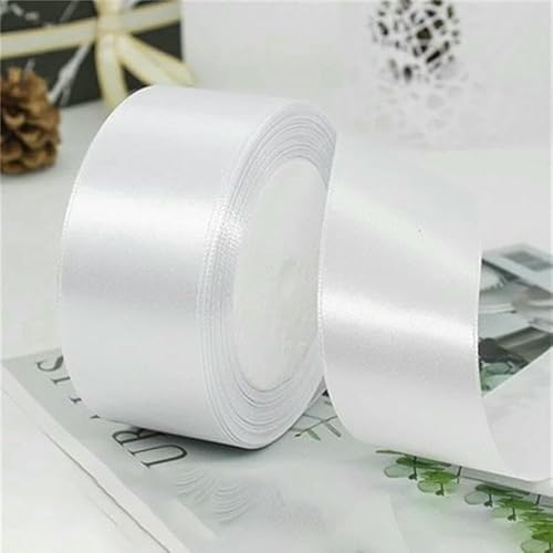 200 Yards Logo Seidenfleckenband Einzelband Hochzeitsfeier Dekoration Weihnachtsblume DIY Verpackung-Weiß-26mm 200 Yards Logo Seidenfleckenband Einzelband Hochzeitsfeier Dekoration Weihnachtsblume DIY Verpackung-Weiß-26mm von AYHTUD