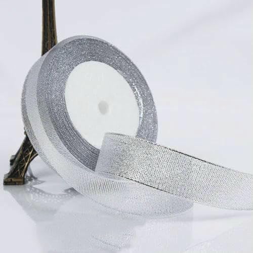 22 Meter Rolle Gold Silber Glitzer Satinband Basteln Hochzeit Deko DIY Organza Zwiebeln Bänder Schleifenzubehör-Zwiebel Silber 2,5 cm-Zwiebelband 22 Meter Rolle Gold Silber Glitzer Satinband Basteln Hochzeit Deko DIY Organza Zwiebeln Bänder Schleifenzubehör-Zwiebel Silber 2,5 cm-Zwiebelband von AYHTUD