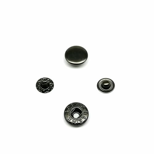 25 Sets 10 mm 12,5 mm 15 mm #633 655 831 201 Metall-Druckknopf-Druckknopf für Ledertaschen, Kleidung, Jacken, Mäntel, Reparaturwerkzeug, Pistolenschwarz 655 25 Sets 10 mm 12,5 mm 15 mm #633 655 831 201 Metall-Druckknopf-Druckknopf für Ledertaschen, Kleidung, Jacken, Mäntel, Reparaturwerkzeug, Pistolenschwarz 655 von AYHTUD