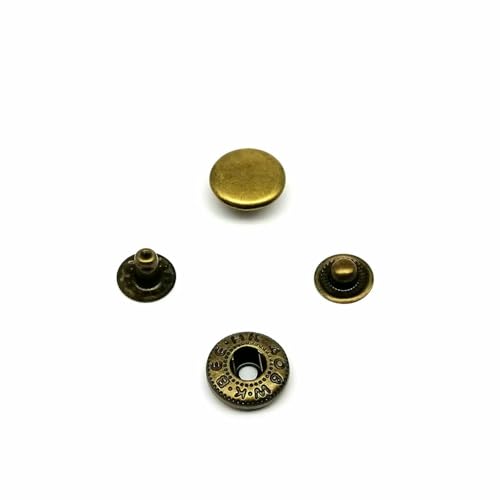 25 Sets Nr. 655, Nr. 633, Nr. 831, Nr. 201, Metall, kein Nähen, Druckknopf, Druckknopf, Niete, Ledertasche, Kleidung, Jacke, Reparatur, Niete, DIY-655, 10 mm, Messing 25 Sets Nr. 655, Nr. 633, Nr. 831, Nr. 201, Metall, kein Nähen, Druckknopf, Druckknopf, Niete, Ledertasche, Kleidung, Jacke, Reparatur, Niete, DIY-655, 10 mm, Messing von AYHTUD