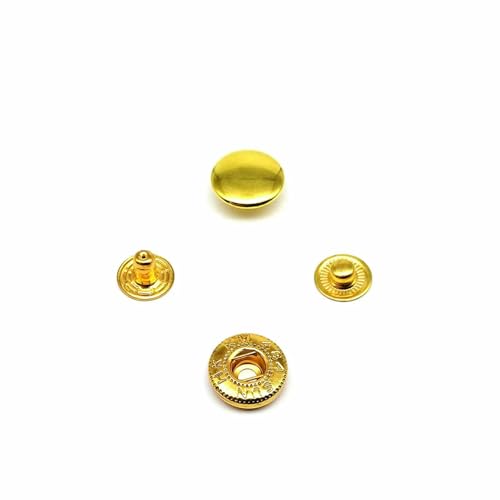 25 Sets Nr. 655, Nr. 633, Nr. 831, Nr. 201, Metall, kein Nähen, Druckknopf, Druckknopf, Niete, Ledertasche, Kleidung, Jacke, Reparatur, Niete, DIY-655, 10 mm, goldfarben 25 Sets Nr. 655, Nr. 633, Nr. 831, Nr. 201, Metall, kein Nähen, Druckknopf, Druckknopf, Niete, Ledertasche, Kleidung, Jacke, Reparatur, Niete, DIY-655, 10 mm, goldfarben von AYHTUD