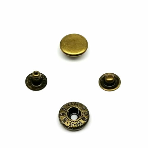 25 Sets Nr. 655, Nr. 633, Nr. 831, Nr. 201 Metall-Druckknopfverschluss ohne Nähen, Druckknopf, Niete für Ledertaschen, Kleidung, Jacken, Reparatur, DIY-831, 15 mm, Messing 25 Sets Nr. 655, Nr. 633, Nr. 831, Nr. 201 Metall-Druckknopfverschluss ohne Nähen, Druckknopf, Niete für Ledertaschen, Kleidung, Jacken, Reparatur, DIY-831, 15 mm, Messing von AYHTUD