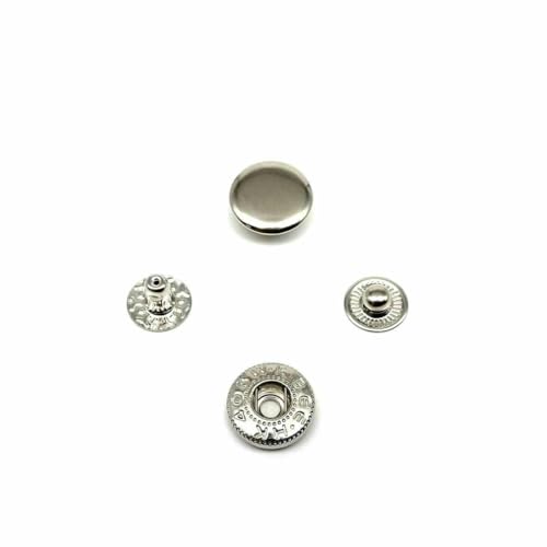25 Sets Nr. 655 Nr. 633 Nr. 831 Nr. 201 Metall-Druckknopfverschluss ohne Nähen, Druckknopf, Niete, Ledertasche, Kleidung, Jacke, Reparaturniete, DIY-655, 10 mm, silberfarben 25 Sets Nr. 655 Nr. 633 Nr. 831 Nr. 201 Metall-Druckknopfverschluss ohne Nähen, Druckknopf, Niete, Ledertasche, Kleidung, Jacke, Reparaturniete, DIY-655, 10 mm, silberfarben von AYHTUD