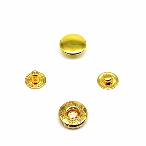 25 Sets Nr. 655 Nr. 633 Nr. 831 Nr. 201 Metall-Druckknopfverschluss ohne Nähen, Druckknopf, Niete, Ledertasche, Kleidung, Jacke, Reparaturniete, DIY-831, 15 mm, goldfarben 25 Sets Nr. 655 Nr. 633 Nr. 831 Nr. 201 Metall-Druckknopfverschluss ohne Nähen, Druckknopf, Niete, Ledertasche, Kleidung, Jacke, Reparaturniete, DIY-831, 15 mm, goldfarben von AYHTUD