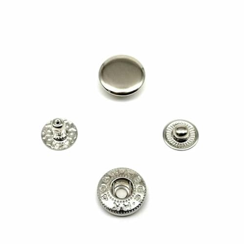 25 Sets Nr. 655 Nr. 633 Nr. 831 Nr. 201 Metall-Druckknopfverschluss ohne Nähen, Druckknopf, Niete, Ledertasche, Kleidung, Jacke, Reparaturniete, DIY-831, 15 mm, silberfarben 25 Sets Nr. 655 Nr. 633 Nr. 831 Nr. 201 Metall-Druckknopfverschluss ohne Nähen, Druckknopf, Niete, Ledertasche, Kleidung, Jacke, Reparaturniete, DIY-831, 15 mm, silberfarben von AYHTUD