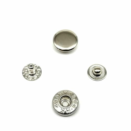 25 Sets Nr. 655 Nr. 633 Nr. 831 Nr. 201 Metall-Druckknopfverschluss ohne Nähen, Druckknopf, Niete, Ledertasche, Kleidung, Jacke, Reparaturniete, DIY-831, 15 mm, silberfarben 25 Sets Nr. 655 Nr. 633 Nr. 831 Nr. 201 Metall-Druckknopfverschluss ohne Nähen, Druckknopf, Niete, Ledertasche, Kleidung, Jacke, Reparaturniete, DIY-831, 15 mm, silberfarben von AYHTUD