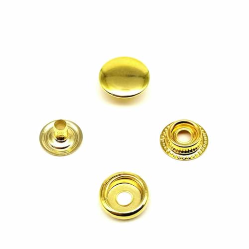 25 Sets Nr. 655 Nr. 633 Nr. 831 Nr. 201 Metall-Druckknopfverschluss ohne Nähen, Druckknopf, Niete für Ledertaschen, Kleidung, Jacken, Reparaturnieten, DIY-201, 15 mm, goldfarbe 25 Sets Nr. 655 Nr. 633 Nr. 831 Nr. 201 Metall-Druckknopfverschluss ohne Nähen, Druckknopf, Niete für Ledertaschen, Kleidung, Jacken, Reparaturnieten, DIY-201, 15 mm, goldfarbe von AYHTUD