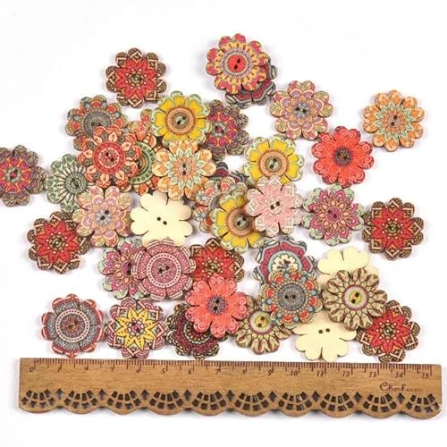25 Stück/Los Holzknöpfe im Retro-Stil, Cartoon-Tier, Blumen, handgefertigt, Scrapbooking, Basteln, DIY, Nähen, Bekleidungszubehör, 25 mm 25 Stück/Los Holzknöpfe im Retro-Stil, Cartoon-Tier, Blumen, handgefertigt, Scrapbooking, Basteln, DIY, Nähen, Bekleidungszubehör, 25 mm von AYHTUD