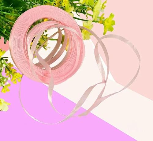 25 Yards/Rolle, 6 mm, Seidensatinbänder zum Basteln, Schleifen, Handarbeit, Party, Hochzeit, dekoratives Verpacken, Scrapbooking, Band zum Nähen, Basteln, Rosa, Einheitsgröße 25 Yards/Rolle, 6 mm, Seidensatinbänder zum Basteln, Schleifen, Handarbeit, Party, Hochzeit, dekoratives Verpacken, Scrapbooking, Band zum Nähen, Basteln, Rosa, Einheitsgröße von AYHTUD