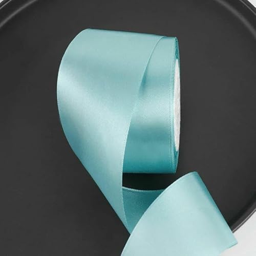 25 Yards/Rolle 2 Zoll Satinband DIY Rosen Handgefertigtes Bastelmaterial Weihnachten Halloween Hochzeit Geburtstagsfeier Geschenkband-11 Seeblau-25 Yards Länge 25 Yards/Rolle 2 Zoll Satinband DIY Rosen Handgefertigtes Bastelmaterial Weihnachten Halloween Hochzeit Geburtstagsfeier Geschenkband-11 Seeblau-25 Yards Länge von AYHTUD