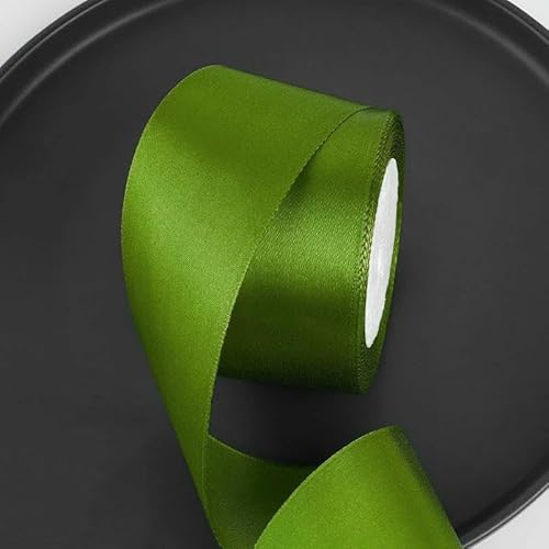 25 Yards/Rolle 2 Zoll Satinband DIY Rosen Handgefertigtes Bastelmaterial Weihnachten Halloween Hochzeit Geburtstagsfeier Geschenkband-Armeegrün-25 Yards Länge 25 Yards/Rolle 2 Zoll Satinband DIY Rosen Handgefertigtes Bastelmaterial Weihnachten Halloween Hochzeit Geburtstagsfeier Geschenkband-Armeegrün-25 Yards Länge von AYHTUD