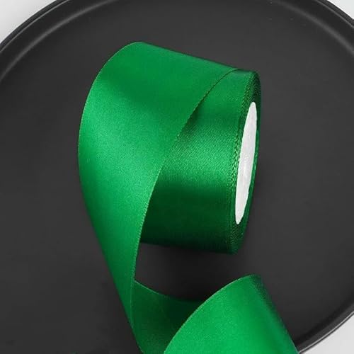 25 Yards/Rolle 2 Zoll Satinband DIY Rosen Handgefertigtes Bastelmaterial Weihnachten Halloween Hochzeit Geburtstagsfeier Geschenkband-Grün-25 Yards Länge 25 Yards/Rolle 2 Zoll Satinband DIY Rosen Handgefertigtes Bastelmaterial Weihnachten Halloween Hochzeit Geburtstagsfeier Geschenkband-Grün-25 Yards Länge von AYHTUD