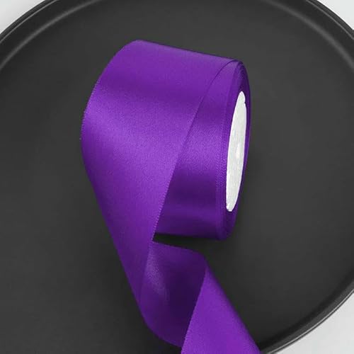 25 Yards/Rolle 2 Zoll Satinband DIY Rosen Handgefertigtes Bastelmaterial Weihnachten Halloween Hochzeit Geburtstagsfeier Geschenkband-Lila-25 Yards Länge 25 Yards/Rolle 2 Zoll Satinband DIY Rosen Handgefertigtes Bastelmaterial Weihnachten Halloween Hochzeit Geburtstagsfeier Geschenkband-Lila-25 Yards Länge von AYHTUD