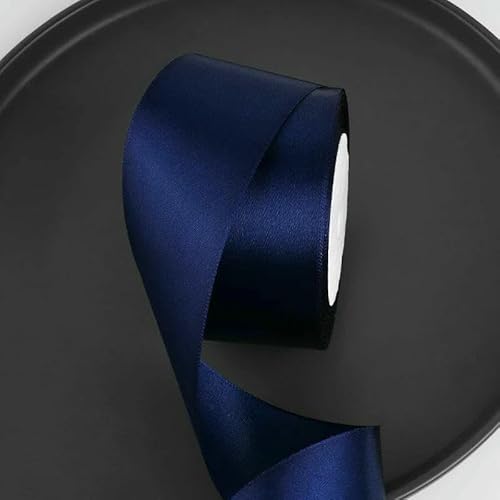 25 Yards/Rolle 2 Zoll Satinband DIY Rosen Handgefertigtes Bastelmaterial Weihnachten Halloween Hochzeit Geburtstagsfeier Geschenkband-Marineblau-25 Yards Länge 25 Yards/Rolle 2 Zoll Satinband DIY Rosen Handgefertigtes Bastelmaterial Weihnachten Halloween Hochzeit Geburtstagsfeier Geschenkband-Marineblau-25 Yards Länge von AYHTUD