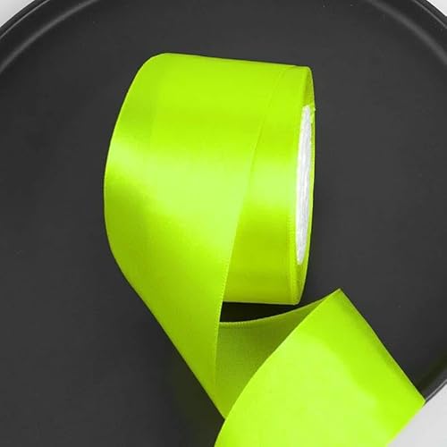 25 Yards/Rolle 2 Zoll Satinband DIY Rosen Handgefertigtes Bastelmaterial Weihnachten Halloween Hochzeit Geburtstagsfeier Geschenkband-Neongelb-25 Yards Länge 25 Yards/Rolle 2 Zoll Satinband DIY Rosen Handgefertigtes Bastelmaterial Weihnachten Halloween Hochzeit Geburtstagsfeier Geschenkband-Neongelb-25 Yards Länge von AYHTUD
