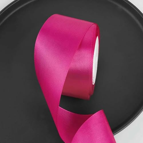 25 Yards/Rolle 2 Zoll Satinband DIY Rosen Handgefertigtes Bastelmaterial Weihnachten Halloween Hochzeit Geburtstagsfeier Geschenkband-Rosenrot-25 Yards Länge 25 Yards/Rolle 2 Zoll Satinband DIY Rosen Handgefertigtes Bastelmaterial Weihnachten Halloween Hochzeit Geburtstagsfeier Geschenkband-Rosenrot-25 Yards Länge von AYHTUD