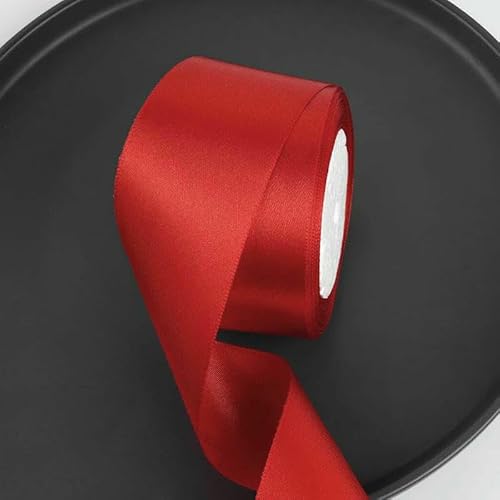25 Yards/Rolle 2 Zoll Satinband DIY Rosen Handgefertigtes Bastelmaterial Weihnachten Halloween Hochzeit Geburtstagsfeier Geschenkband-Rot-25 Yards Länge 25 Yards/Rolle 2 Zoll Satinband DIY Rosen Handgefertigtes Bastelmaterial Weihnachten Halloween Hochzeit Geburtstagsfeier Geschenkband-Rot-25 Yards Länge von AYHTUD