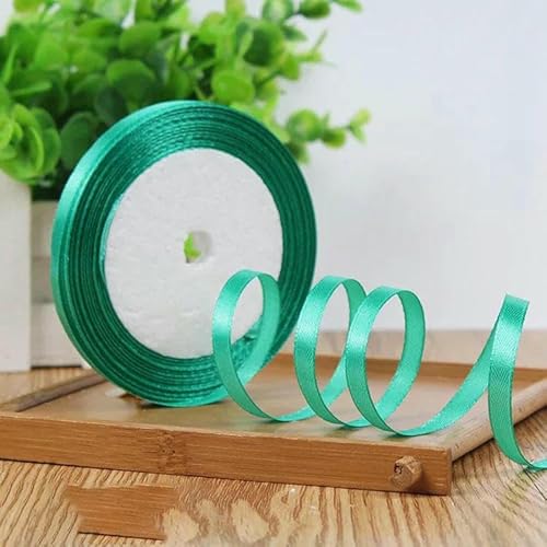 25 Yards/Rolle 6 mm Satinbänder für Hochzeiten, Geburtstage, Partys, Geschenkband, Weihnachten, Halloween, Festivalbedarf, DIY-Bastelband, 54 Blaugrün, 22 Meter Länge 25 Yards/Rolle 6 mm Satinbänder für Hochzeiten, Geburtstage, Partys, Geschenkband, Weihnachten, Halloween, Festivalbedarf, DIY-Bastelband, 54 Blaugrün, 22 Meter Länge von AYHTUD