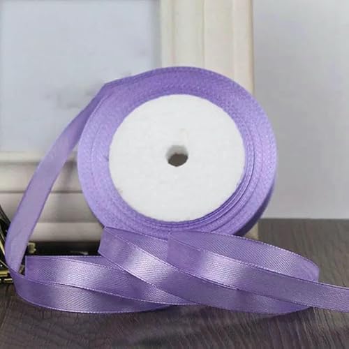 25 Yards/Rolle Ripsband-Satinbänder, DIY, Hochzeit, Weihnachtsfeier, Dekoration, 6 mm – 40 mm, Schleife, Bastelkarten, Bänder, Blumen, Zubehör – Hellviolett – 25 Yards/Rolle Ripsband-Satinbänder, DIY, Hochzeit, Weihnachtsfeier, Dekoration, 6 mm – 40 mm, Schleife, Bastelkarten, Bänder, Blumen, Zubehör – Hellviolett – von AYHTUD