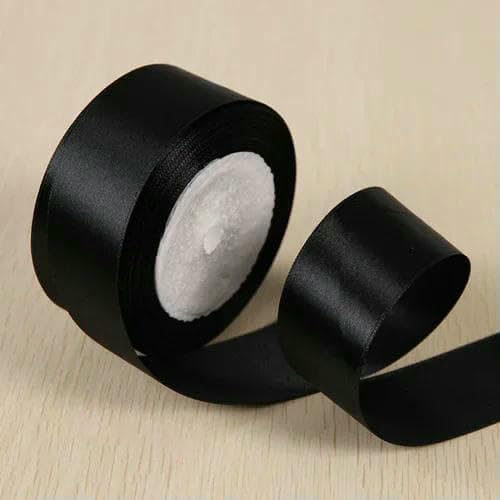 25 Yards 6/10/15/20/25/40/50 mm Seidensatinband Hochzeitsfeier Weihnachtsband Blumen dekoriert DIY Bekleidung Nähstoff-Schwarz-25 mm Breite 25 Yards 6/10/15/20/25/40/50 mm Seidensatinband Hochzeitsfeier Weihnachtsband Blumen dekoriert DIY Bekleidung Nähstoff-Schwarz-25 mm Breite von AYHTUD
