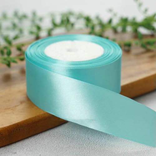 25 Yards Satinband, 50 mm, 38 mm, 25 mm, 15 mm, 10 mm, 6 mm, für DIY-Verpackungen, Seidenbastelbedarf, Nähzubehör, Partydekoration, Türkis, Breite 6 mm 25 Yards Satinband, 50 mm, 38 mm, 25 mm, 15 mm, 10 mm, 6 mm, für DIY-Verpackungen, Seidenbastelbedarf, Nähzubehör, Partydekoration, Türkis, Breite 6 mm von AYHTUD
