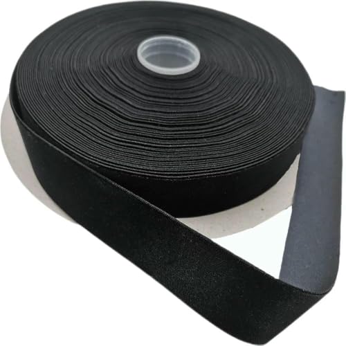 25 mm, 25 Yards, 31 Farben, einseitiges Samtband für handgefertigte Blumenstraußverpackungen, Partydekoration, Weihnachtsstreifen, Schwarz V031, 25 mm x 25 Yards 25 mm, 25 Yards, 31 Farben, einseitiges Samtband für handgefertigte Blumenstraußverpackungen, Partydekoration, Weihnachtsstreifen, Schwarz V031, 25 mm x 25 Yards von AYHTUD