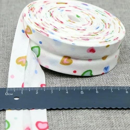 25 mm Schrägband, 100% Baumwolle, karierte Stoffe, Keder-Stoffstreifen für DIY-Nähbänder, 41–25 mm x 5 Meter von AYHTUD
