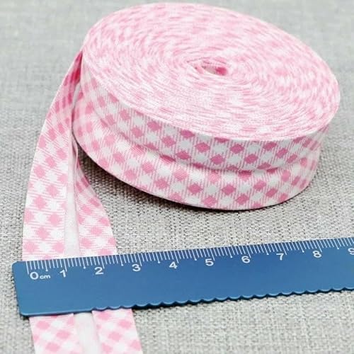 25 mm Schrägband, 100% Baumwolle, karierte Stoffe, Kederstoffstreifen für DIY-Nähbänder, 01, 25 mm x 10 Meter 25 mm Schrägband, 100% Baumwolle, karierte Stoffe, Kederstoffstreifen für DIY-Nähbänder, 01, 25 mm x 10 Meter von AYHTUD