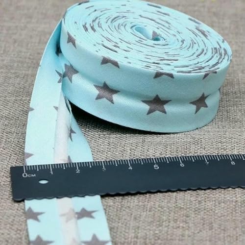 25 mm Schrägband, 100% Baumwolle, karierte Stoffe, Kederstoffstreifen für DIY-Nähbänder, 36–25 mm x 10 Meter von AYHTUD