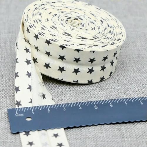 25 mm Schrägband, 100% Baumwolle, karierte Stoffe, Kederstreifen für DIY-Nähbänder, 32–25 mm x 10 Meter von AYHTUD
