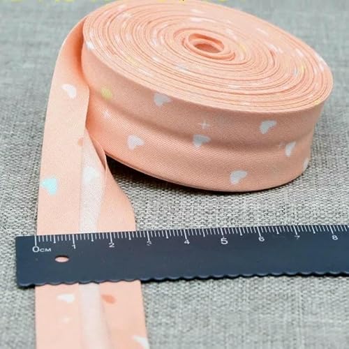 25 mm Schrägband, 100% Baumwolle, karierte Stoffe, Kederstreifen für DIY-Nähbänder, 33–25 mm x 5 Meter von AYHTUD