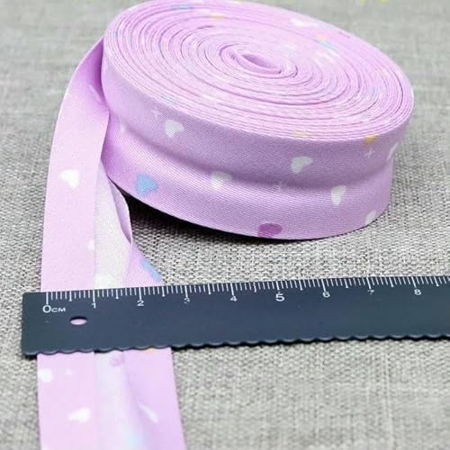 25 mm Schrägband, 100% Baumwolle, karierte Stoffe, Kederstreifen für DIY-Nähbänder, 34–25 mm x 10 Meter von AYHTUD