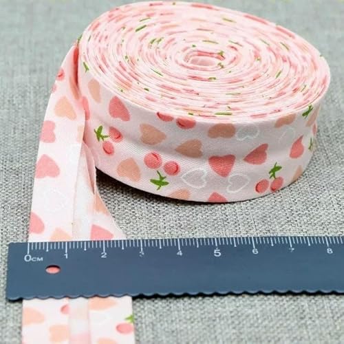 25 mm Schrägband, 100% Baumwolle, karierte Stoffe, Kederstreifen für DIY-Nähbänder, 39–25 mm x 10 Meter von AYHTUD