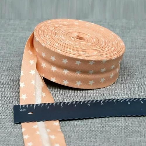 25 mm Schrägband, 100% Baumwolle, karierte Stoffe, Kederstreifen für DIY-Nähbänder, 45–25 mm x 10 Meter von AYHTUD
