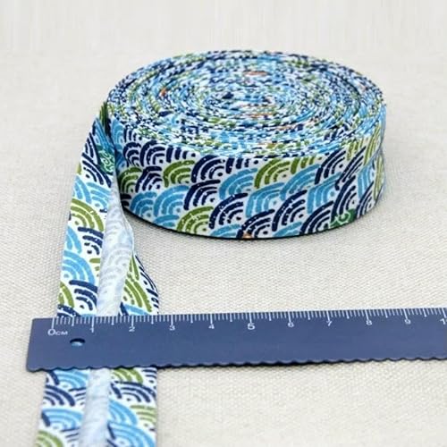 25 mm Schrägband, 100% Baumwolle, karierte Stoffe, Kederstreifen für DIY-Nähbänder, 48–25 mm x 5 Meter von AYHTUD