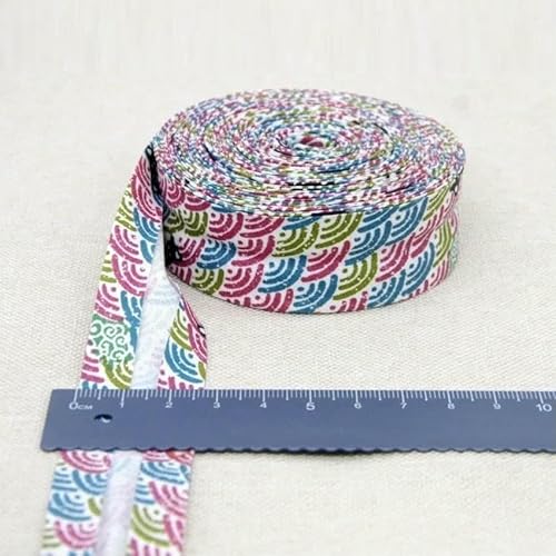 25 mm Schrägband, 100% Baumwolle, karierte Stoffe, Kederstreifen für DIY-Nähbänder, 49–25 mm x 10 Meter von AYHTUD