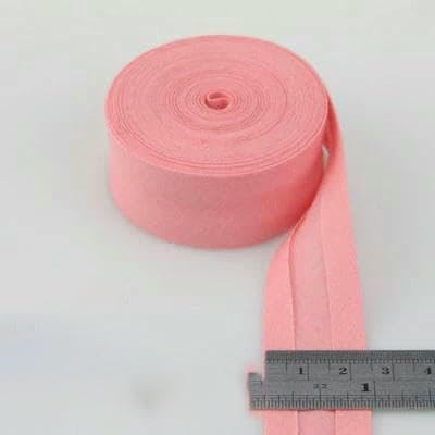 25 mm gefaltetes Schrägband aus Baumwolle, zum Aufbügeln, für Kleidungsstücke, Tischdecken, Steppdecken, Bastelarbeiten, Nähen, Stoffband, 10 m/Rolle, 15 m/Rolle, 32–25 mm x 15 m von AYHTUD