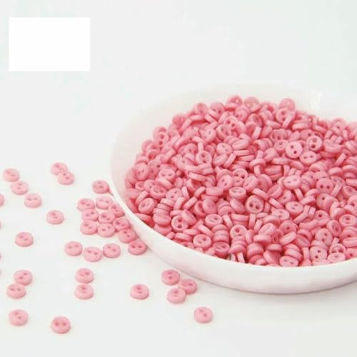 3,0 mm Mini-Knöpfe, Handarbeitsharz, 2 Löcher, Knopf für Cartoon-Puppen, Kleidung, Schuhe, Scrapbooking, Nähkleidung, 02, 200 Stück 3,0 mm Mini-Knöpfe, Handarbeitsharz, 2 Löcher, Knopf für Cartoon-Puppen, Kleidung, Schuhe, Scrapbooking, Nähkleidung, 02, 200 Stück von AYHTUD
