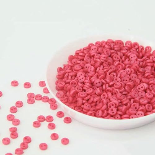 3,0 mm Mini-Knöpfe, Handarbeitsharz, 2 Löcher, Knopf für Cartoon-Puppen, Kleidung, Schuhe, Scrapbooking, Nähkleidung, 05, 100 Stück 3,0 mm Mini-Knöpfe, Handarbeitsharz, 2 Löcher, Knopf für Cartoon-Puppen, Kleidung, Schuhe, Scrapbooking, Nähkleidung, 05, 100 Stück von AYHTUD