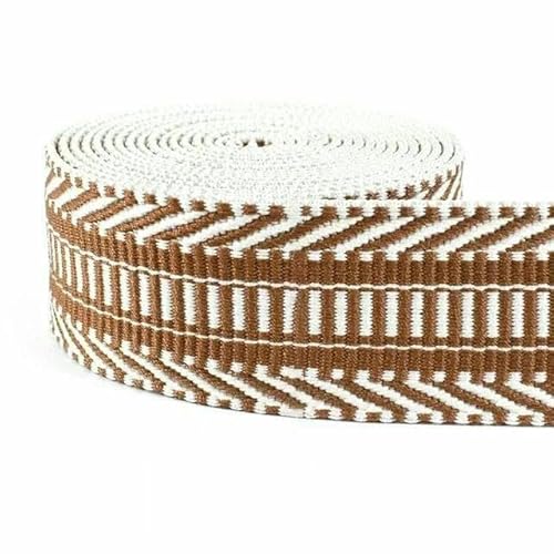3/5 Meter 38/50 mm Polyester-Jacquard-Gurtband, dickes Band, Taschengurt, Gürtel für DIY-Kleidung, Schrägband, Nähzubehör, Kamel, 50 mm, 5 Meter 3/5 Meter 38/50 mm Polyester-Jacquard-Gurtband, dickes Band, Taschengurt, Gürtel für DIY-Kleidung, Schrägband, Nähzubehör, Kamel, 50 mm, 5 Meter von AYHTUD