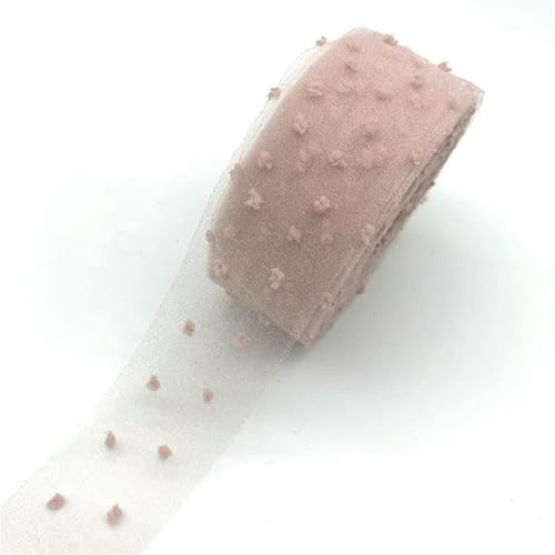 3 Yards/Lot 40 mm Samtpunkte Organzaband Spitzenrandband DIY Spitzendekoration für Kleidungsstücke Nähstoff-01 von AYHTUD