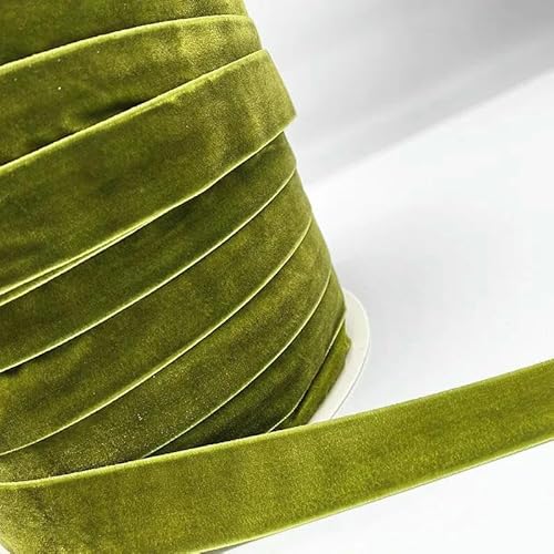 3 Yards 6 mm – 38 mm Farbe Single Face Line Polyester Samtband für Bowknot Weihnachtsband Party-Dekorationen # 31-31-10 mm von AYHTUD