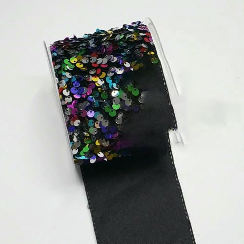 3 Zoll 75 mm 25 Yards Rolle Pailletten-Samtband DIY Holiday Cheer Haarschleifenmaterial Handgefertigtes Deko-Zubehör-O4302898-38 mm 5 Yards 3 Zoll 75 mm 25 Yards Rolle Pailletten-Samtband DIY Holiday Cheer Haarschleifenmaterial Handgefertigtes Deko-Zubehör-O4302898-38 mm 5 Yards von AYHTUD