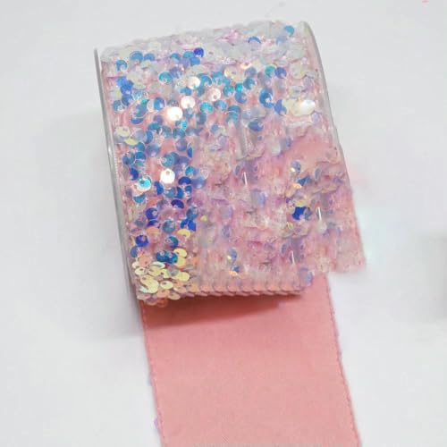 3 Zoll 75 mm 25 Yards Rolle Pailletten-Samtband DIY Holiday Cheer Haarschleifenmaterial Handgefertigtes Deko-Zubehör-O5102720-38 mm 5 Yards 3 Zoll 75 mm 25 Yards Rolle Pailletten-Samtband DIY Holiday Cheer Haarschleifenmaterial Handgefertigtes Deko-Zubehör-O5102720-38 mm 5 Yards von AYHTUD