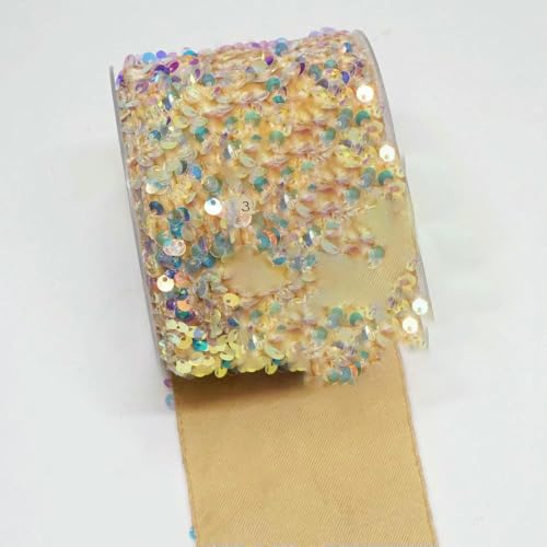 3 Zoll 75 mm 25 Yards Rolle Pailletten-Samtband DIY Holiday Cheer Haarschleifenmaterial Handgefertigtes Deko-Zubehör-O5102738-38 mm 5 Yards 3 Zoll 75 mm 25 Yards Rolle Pailletten-Samtband DIY Holiday Cheer Haarschleifenmaterial Handgefertigtes Deko-Zubehör-O5102738-38 mm 5 Yards von AYHTUD